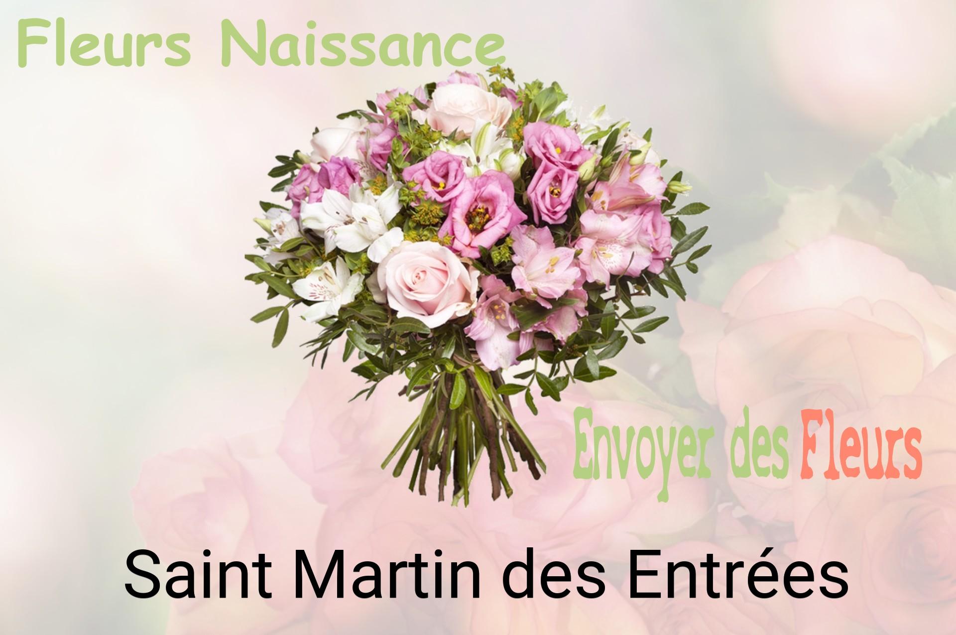 Bouquet de fleurs de naissance livré à Saint-Martin-des-Entrées